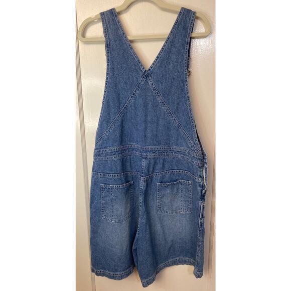 The Territory Ahead Blue Jean Denim Short Overalls Size 14 XL 100% Cotton - Picture 4 of 6